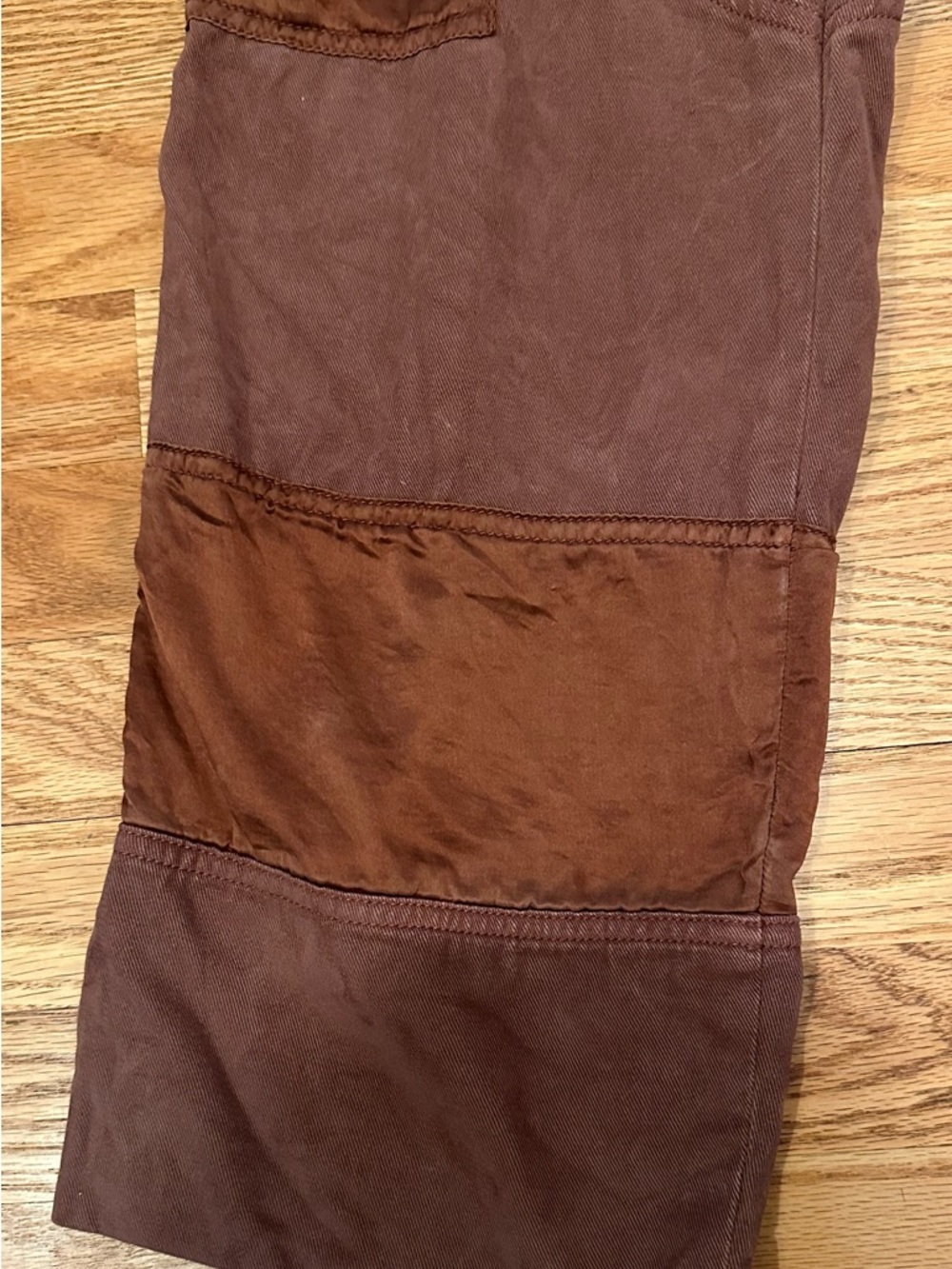 PINKO Brown Lyocell Cargo Pants Button Front Utility Style Womens Sz 0/XS *FLAW* - Picture 5 of 13